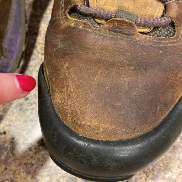 Merrell Gore Tex Crestbound Women’s Leather Hiking Boots 11 WITH FLAWS Very Used - Picture 7 of 17